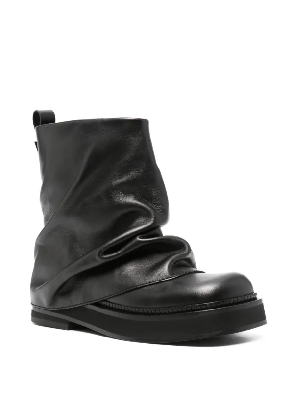 THE ATTICO ブーツ The Attico Robin Leather Ankle Boots | Black | FARFETCH