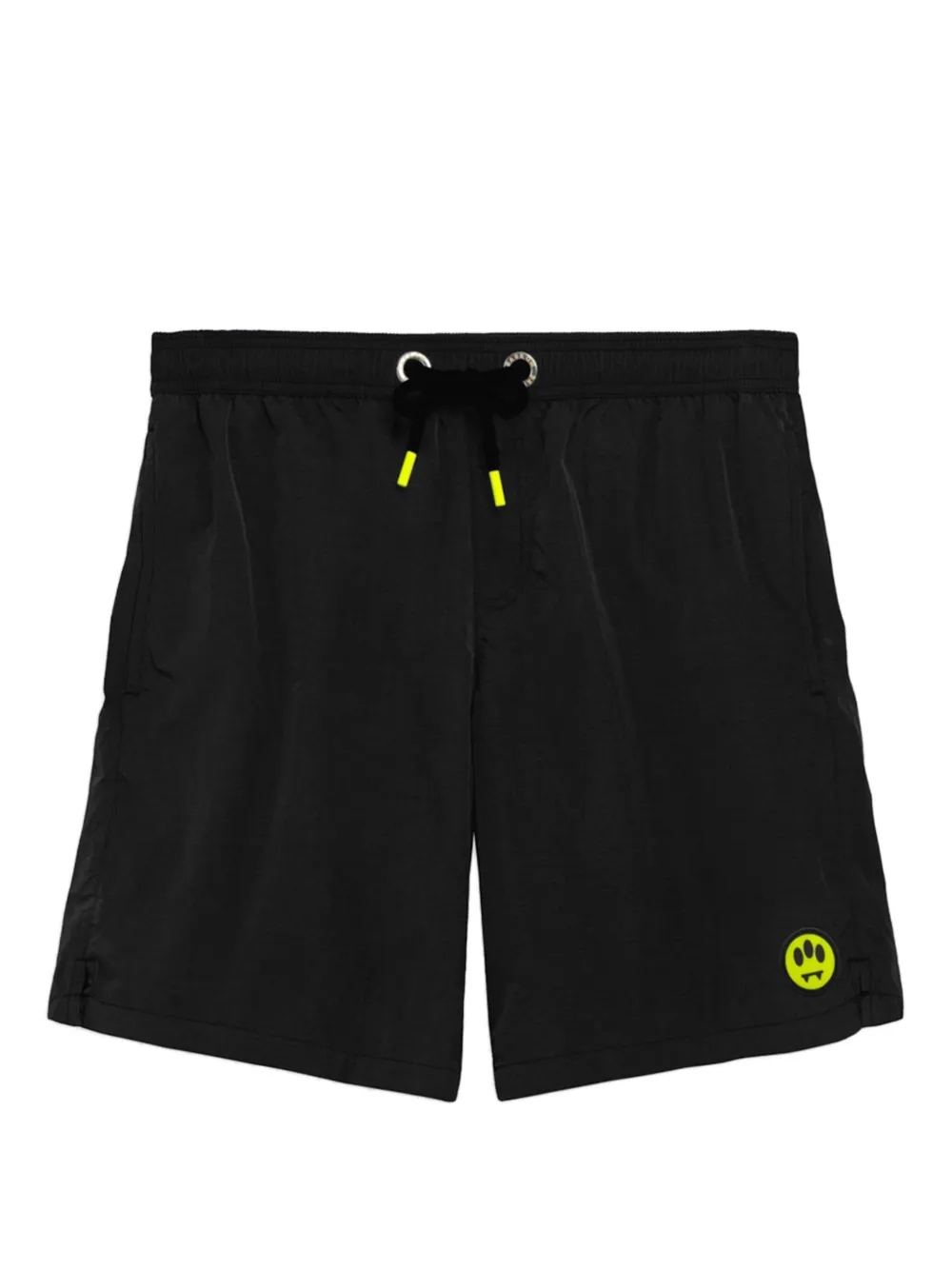 Barrow Logo Print Swim Shorts In Black