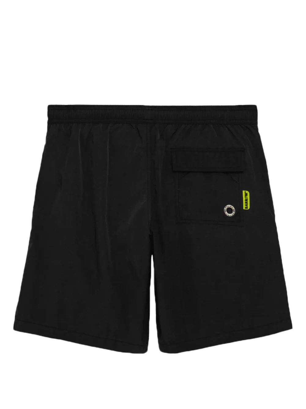 Barrow Logo Print Swim Shorts In Black