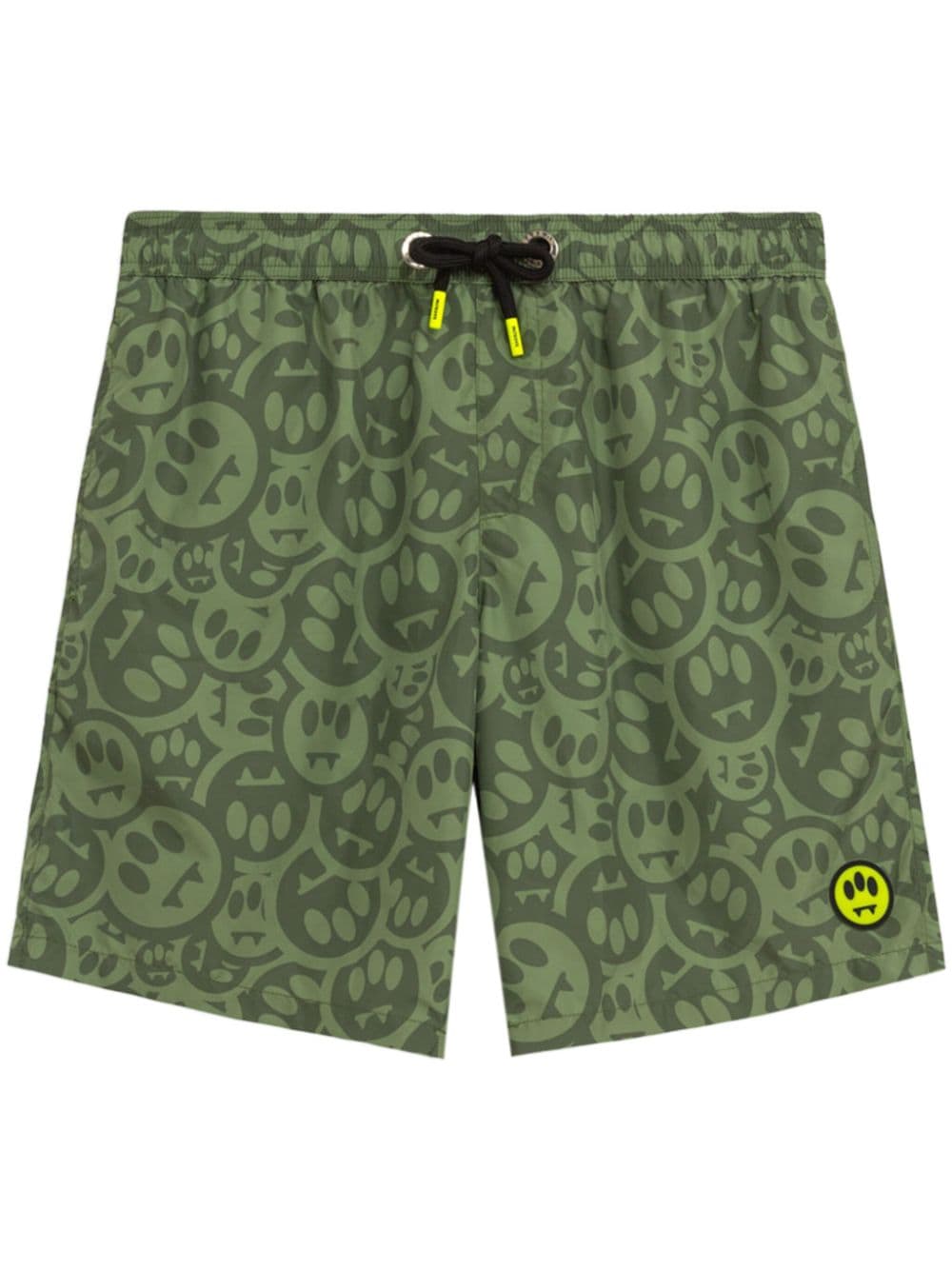 BARROW graphic print swimming shorts Groen