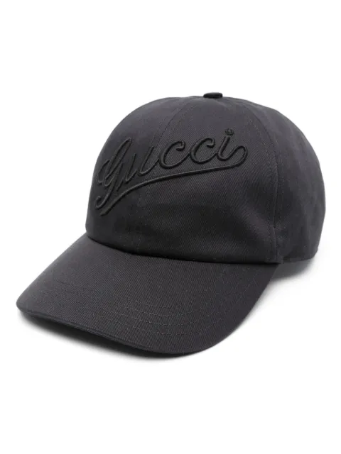 Gucci logo-embroidered cotton baseball cap