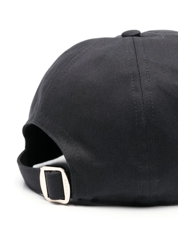 Gucci logo-embroidered Cotton Baseball Cap | Black | FARFETCH