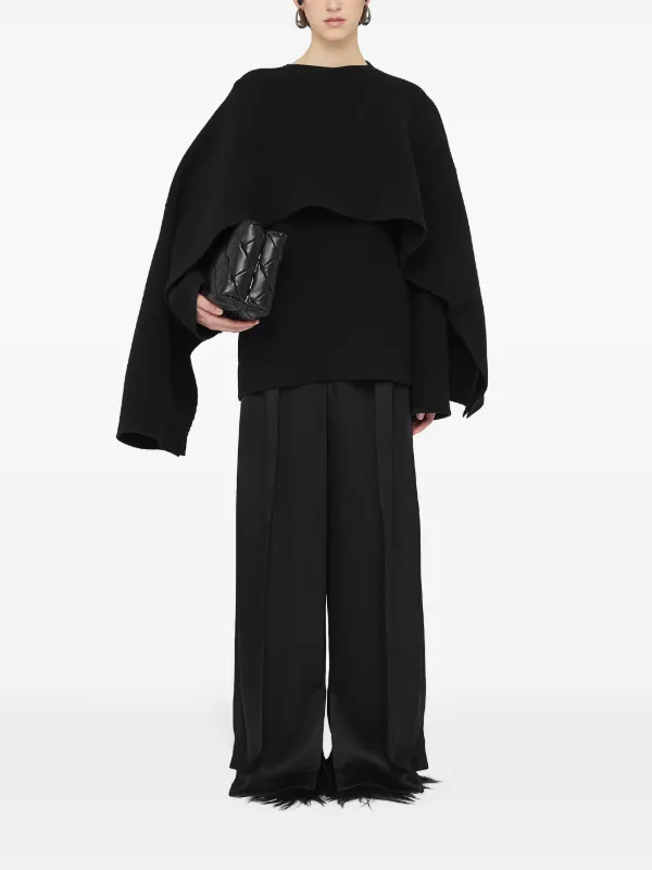 ポンチョ・ケープ Jil Sander SS25 Black wool blend cape (J03ZZ0176J14749 001) 23920623_54164547_600.jpg