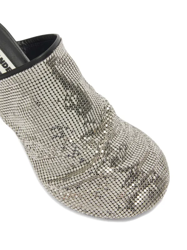 Jil Sander sequin-mesh Mules | Grey | FARFETCH