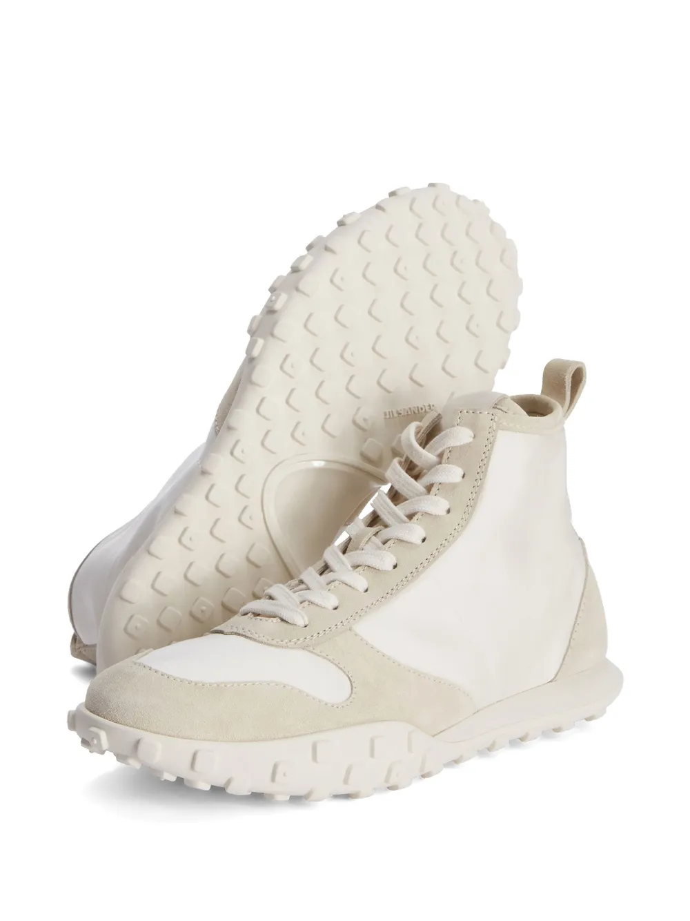 Jil Sander suede-panelled sneakers White