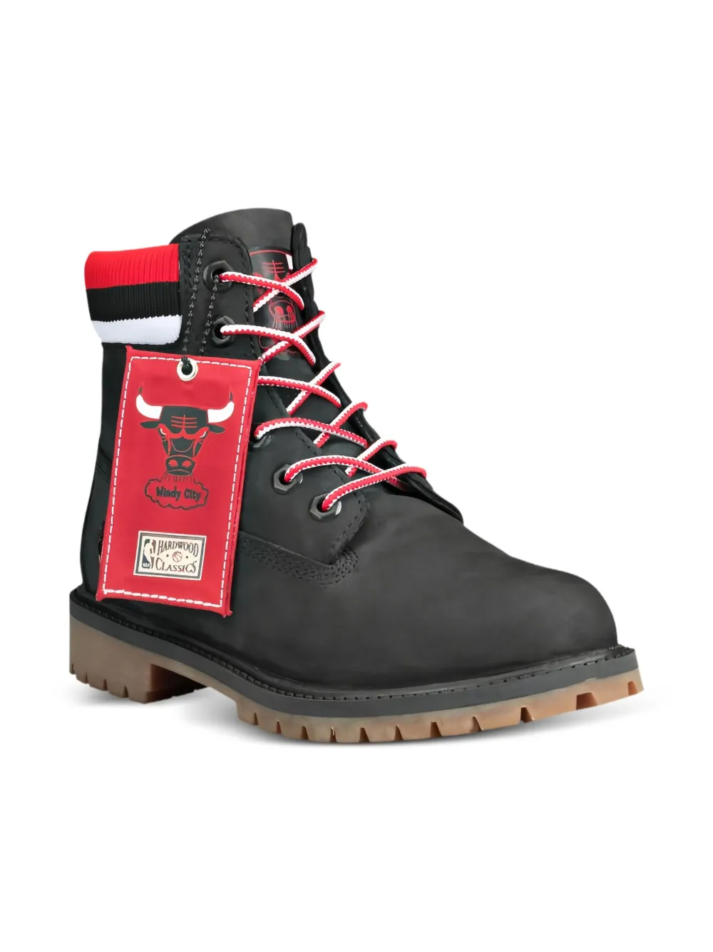 Timberland Kids x NBA Chicago Bulls x Mitchell & Ness 6 Inch Premium "Black" boots