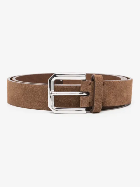 Brunello Cucinelli suede buckle belt