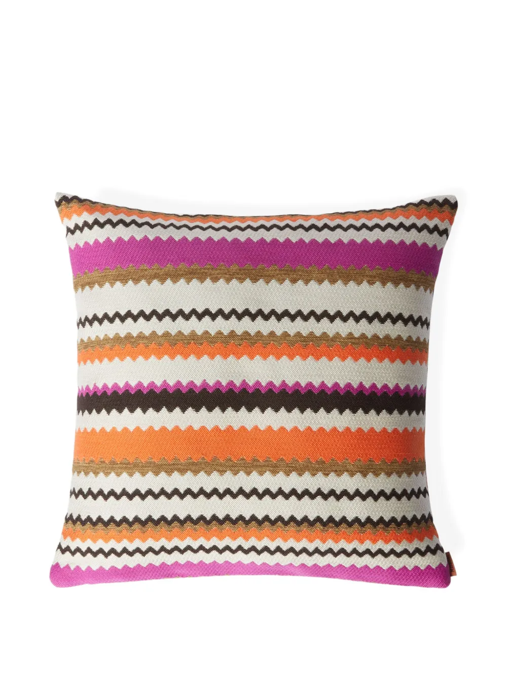 Missoni Home zigzag pattern cushion | Orange | Image 1
