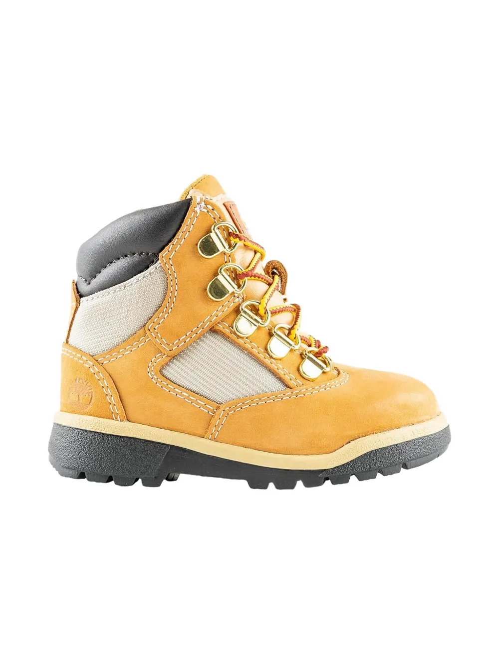 Timberland Kids Stivali 6-Inch in pelle e tessuto - Marrone