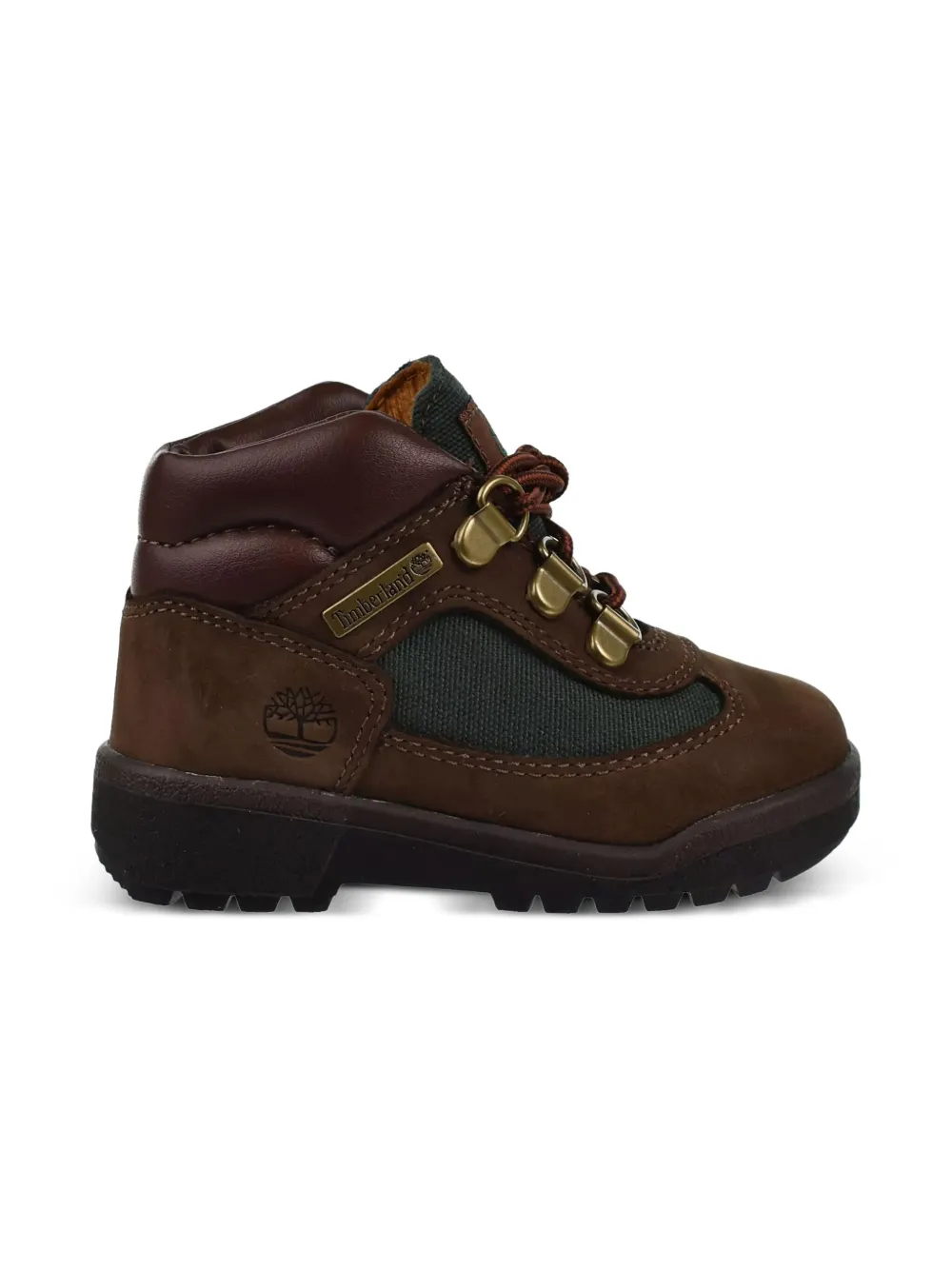 Timberland Kids 6 Inch "Brown olive Brown Vert" boots