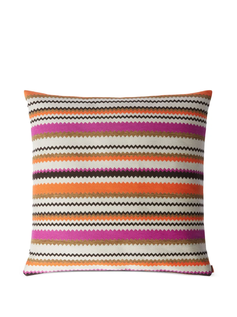 Missoni Home zigzag patterned cushion | Orange | Image 1