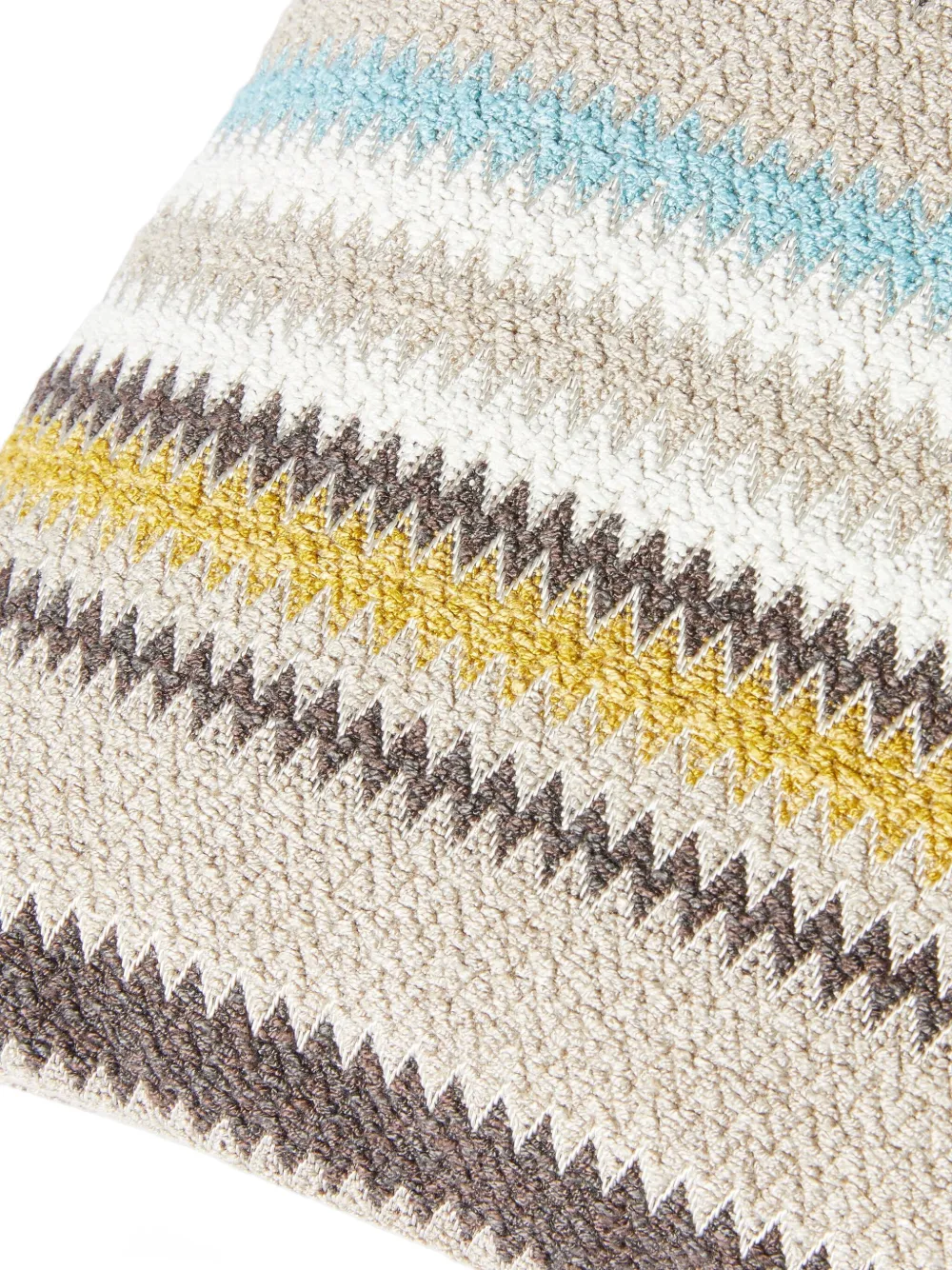 Missoni Blurred Zigzag-pattern Cushion (50cm X 50cm) In Multi