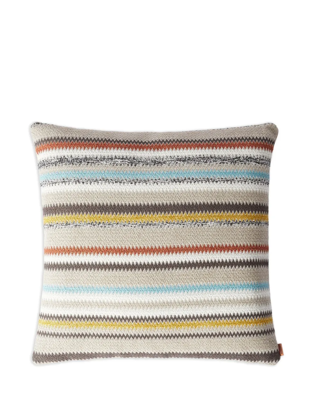 Missoni Home Blurred zigzag-pattern cushion (50cm x 50cm) | Grey | Image 1