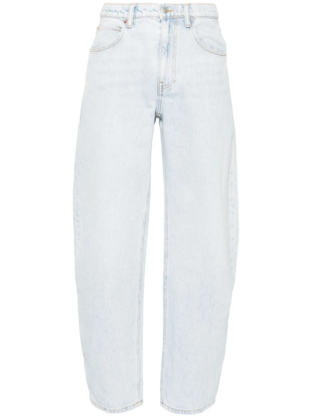 Alexander Wang High-rise Tapered Jeans In Blue