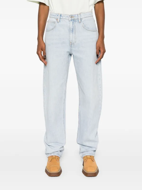 Alexander Wang ハイライズ テーパードジーンズ | ブルー Alexander Wang ハイライズ テーパードジーンズ | ブルー