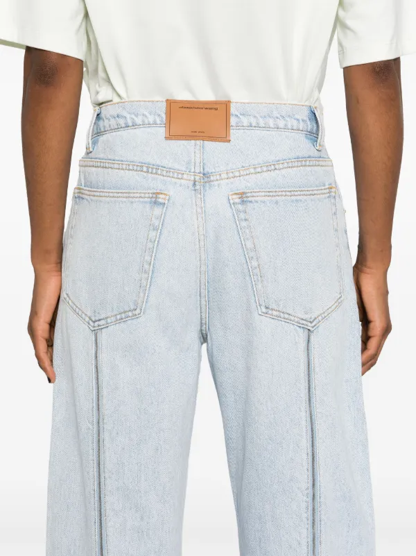 Alexander Wang ハイライズ テーパードジーンズ | ブルー Alexander Wang ハイライズ テーパードジーンズ | ブルー