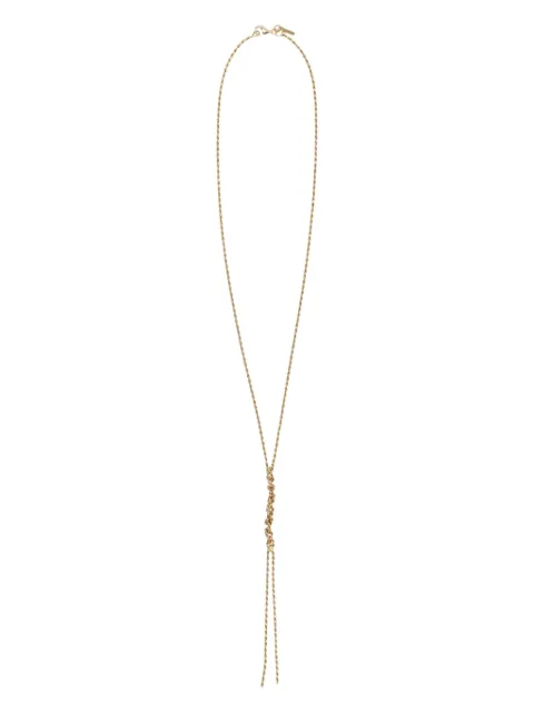 Emanuele Bicocchi 24kt gold plated knotted necklace