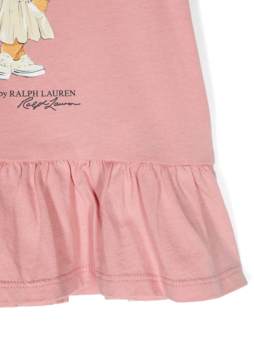 POLO RALPH LAUREN KIDS Hemingway katoenen T-shirt Roze