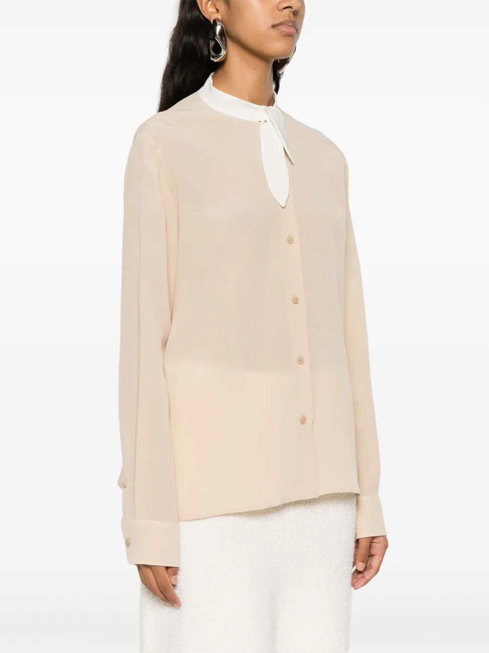 Prada Crêpe blouse Beige