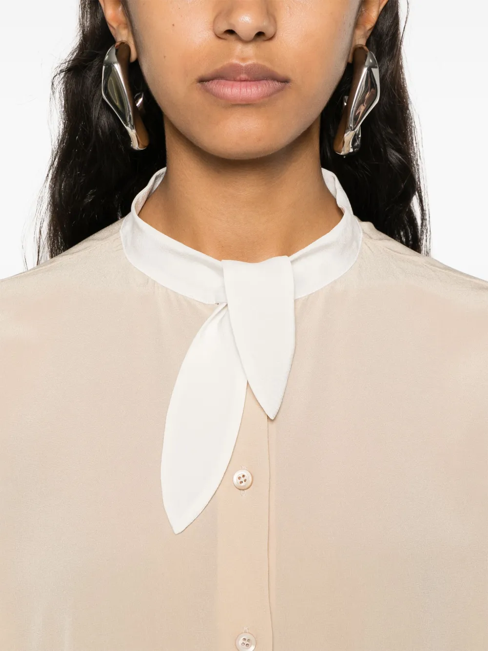 Prada Crêpe blouse Beige