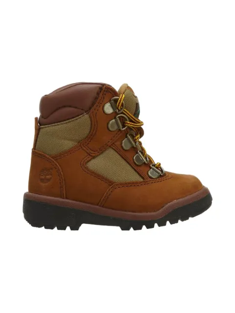 Timberland Kids botas 6-Inch Field "Dark Brown/Light Brown"