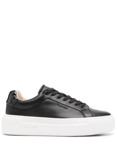 Calvin Klein leather flatform sneakers