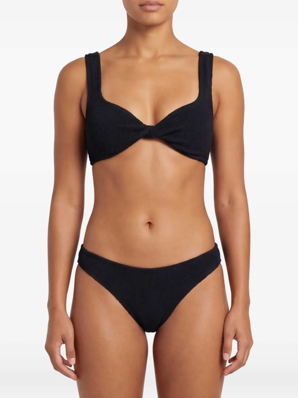 Hunza G Gekreukte bikini Zwart