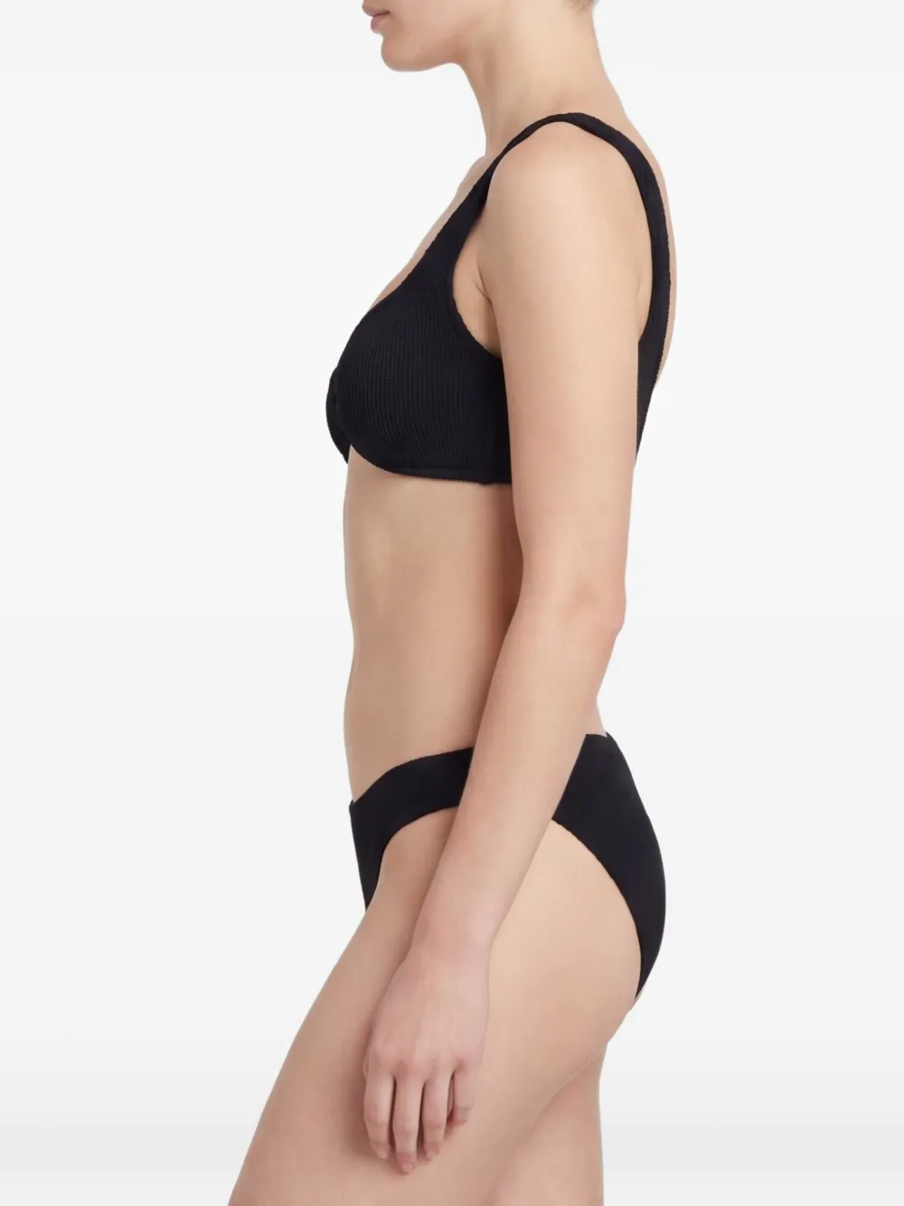 Hunza G Gekreukte bikini Zwart