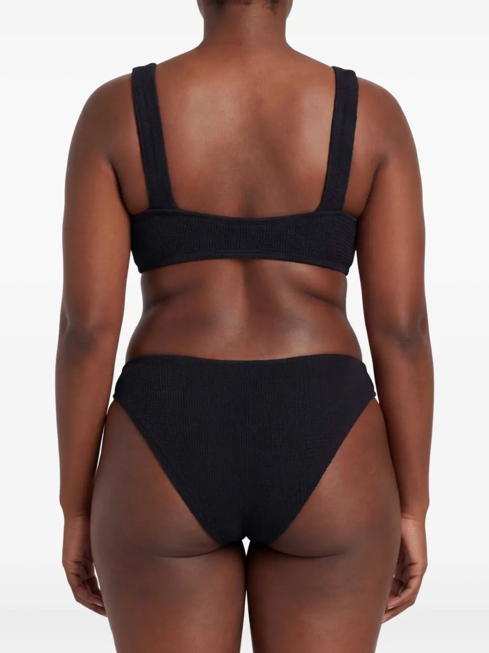 Hunza G Gekreukte bikini Zwart