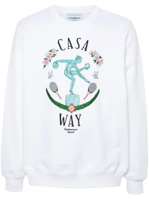 Casablanca Statue En Marbre embroidered sweatshirt