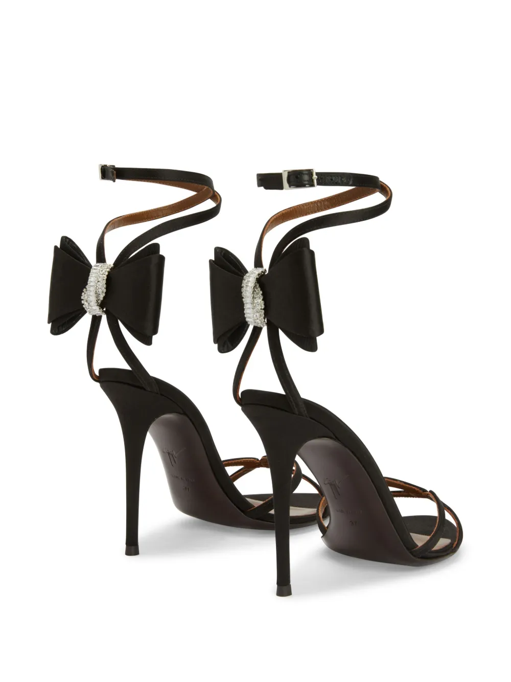 Giuseppe Zanotti 105mm Papillon sandals Black