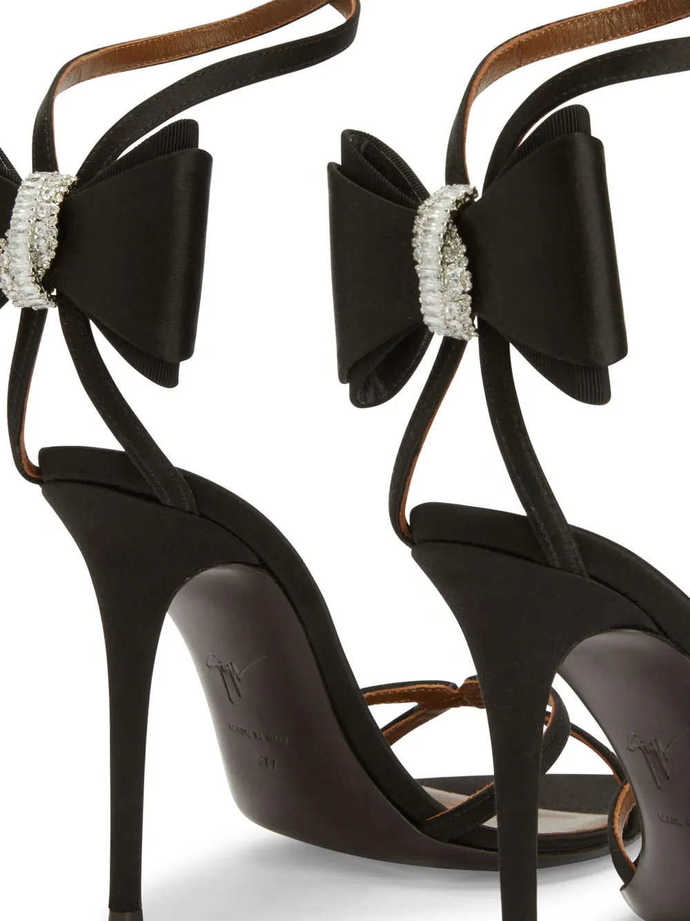 Giuseppe Zanotti 105mm Papillon sandals Black