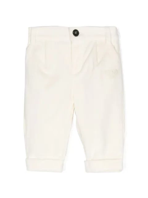 Fendi Kids corduroy straight-leg trousers 