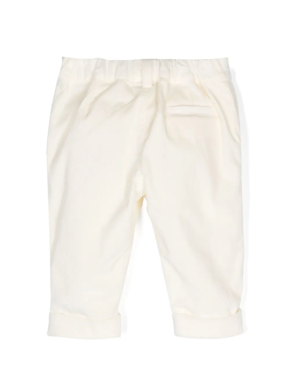 Fendi Kids Ribfluwelen straight broek Beige