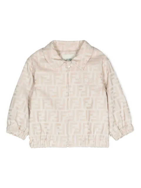 Fendi Kids Jaqueta de jacquard com logo FF