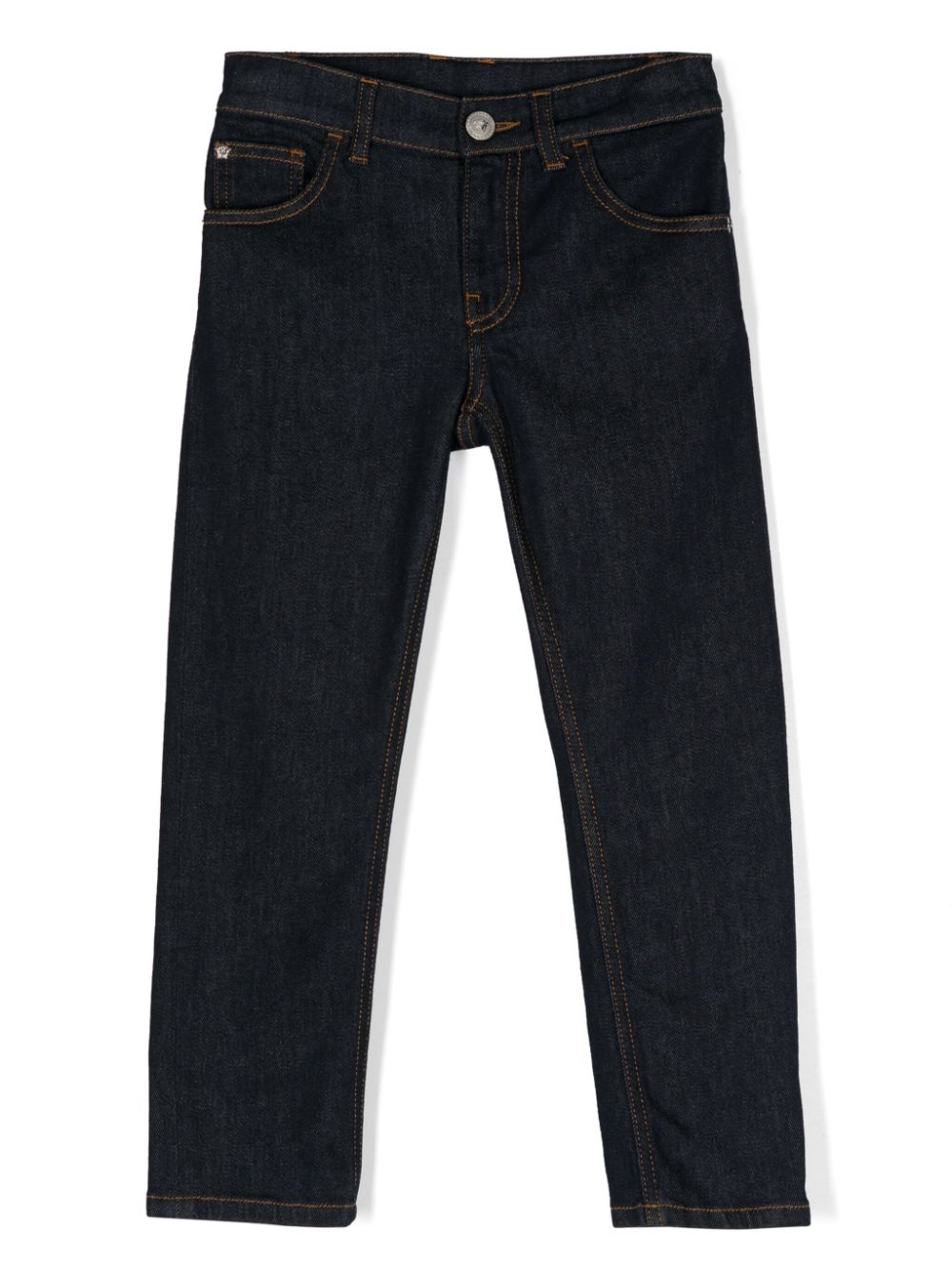 Versace Kids Jeans dritti a vita media - Blu