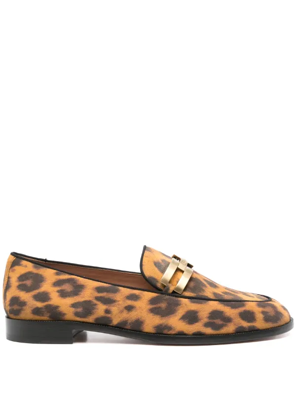 Aquazzura Brandi Suede Loafers in Neutrals