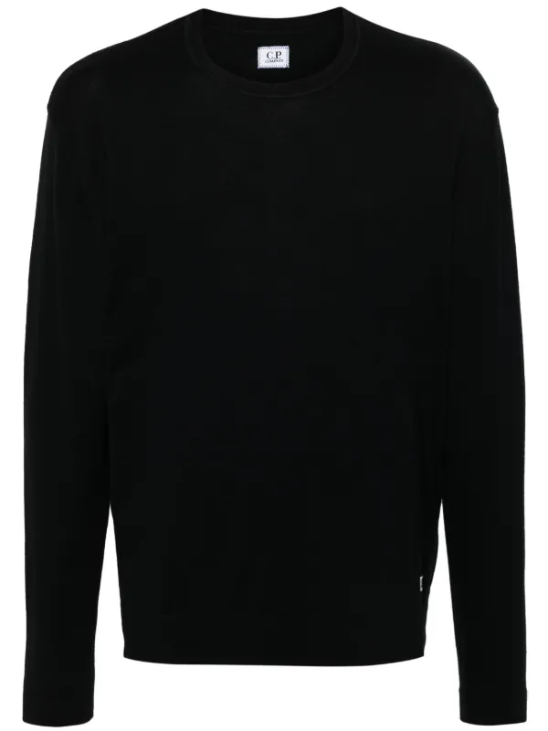 C.P. Company Sea Island Logo Sweater in Blue