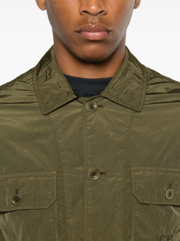 CP COMPANY CHROME-R シャツジャケット C.P. Company Chrome-R シャツジャケット | グリーン | FARFETCH JP