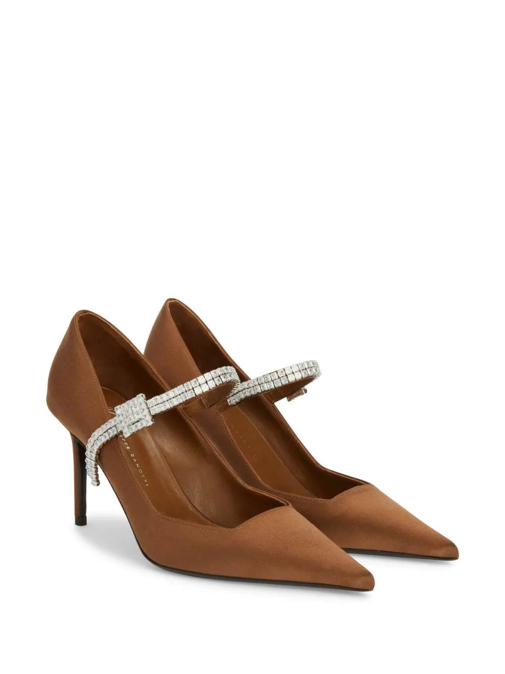 Giuseppe Zanotti 85mm Raquel Strap pumps Brown