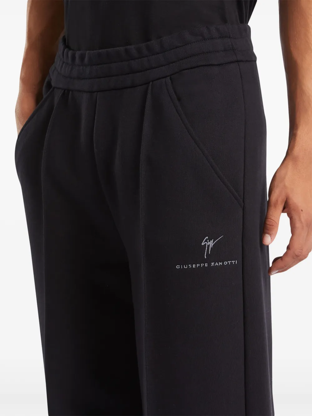 Giuseppe Zanotti Broek met wijde pijpen Zwart