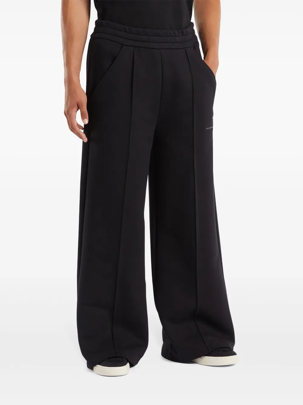 Giuseppe Zanotti Broek met wijde pijpen Zwart