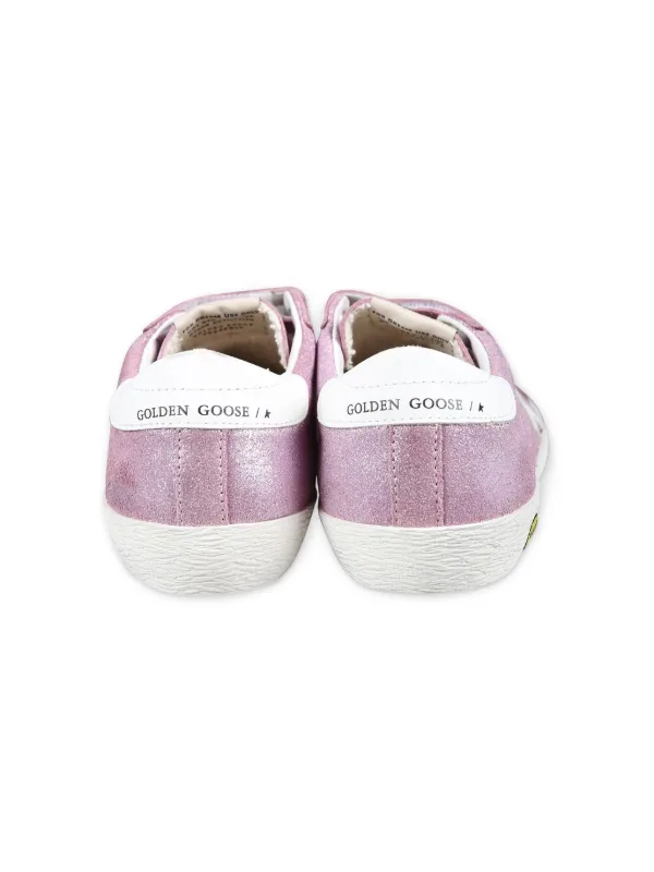 Golden Goose Kids Old School Leather Sneakers Pink FARFETCH CA