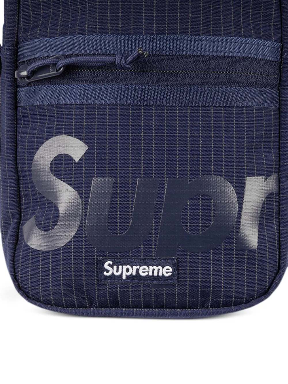 Supreme Schultertasche Mit Logo Print Blau FARFETCH DE
