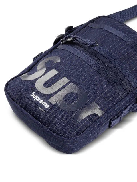 Supreme logo-print grid-pattern shoulder bag SU361 - 3