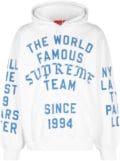 Supreme Supreme Team jersey hoodie - White