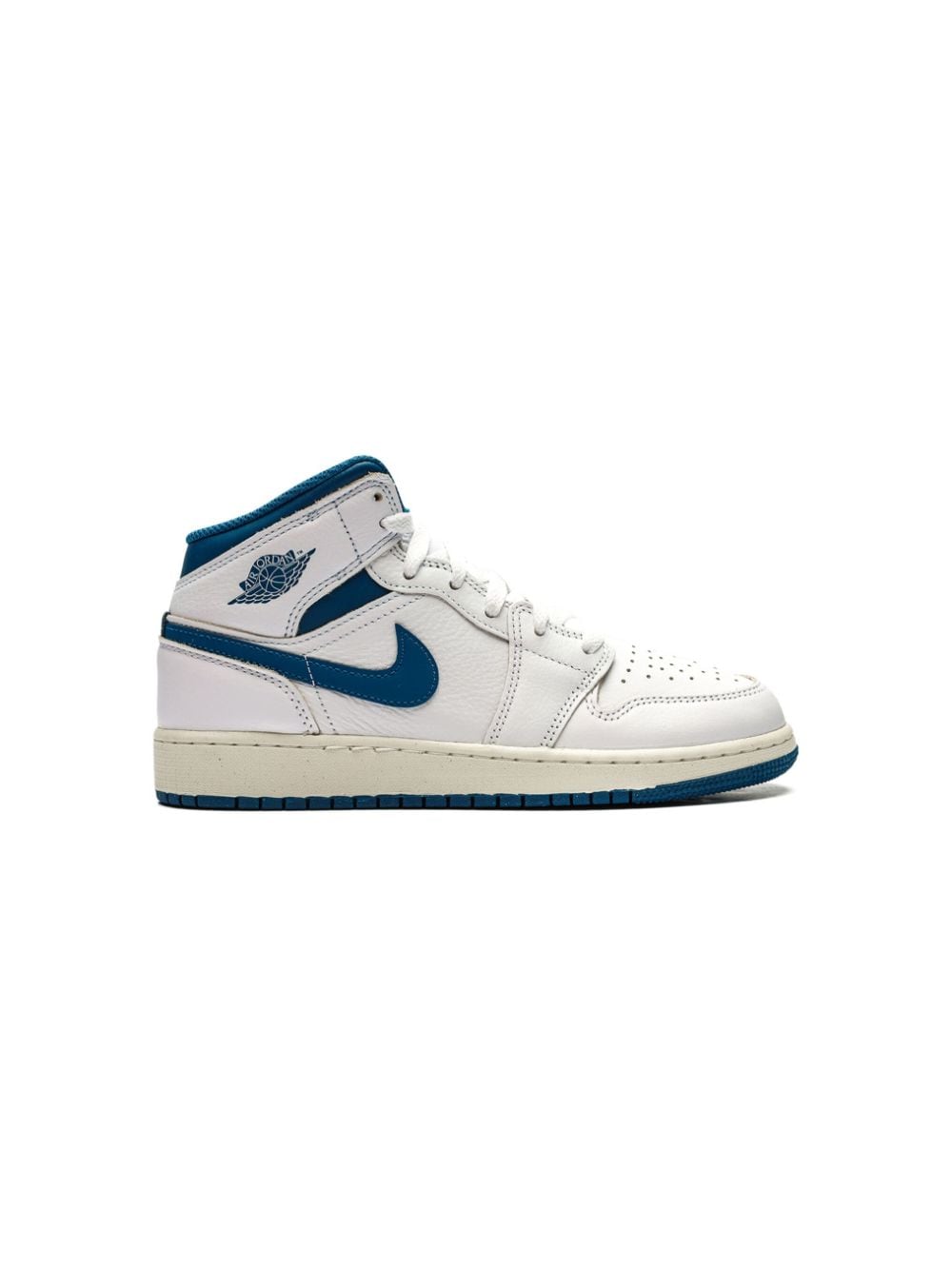 Jordan Kids Air Jordan 1 Mid SE "Industrial Blue" sneakers Wit