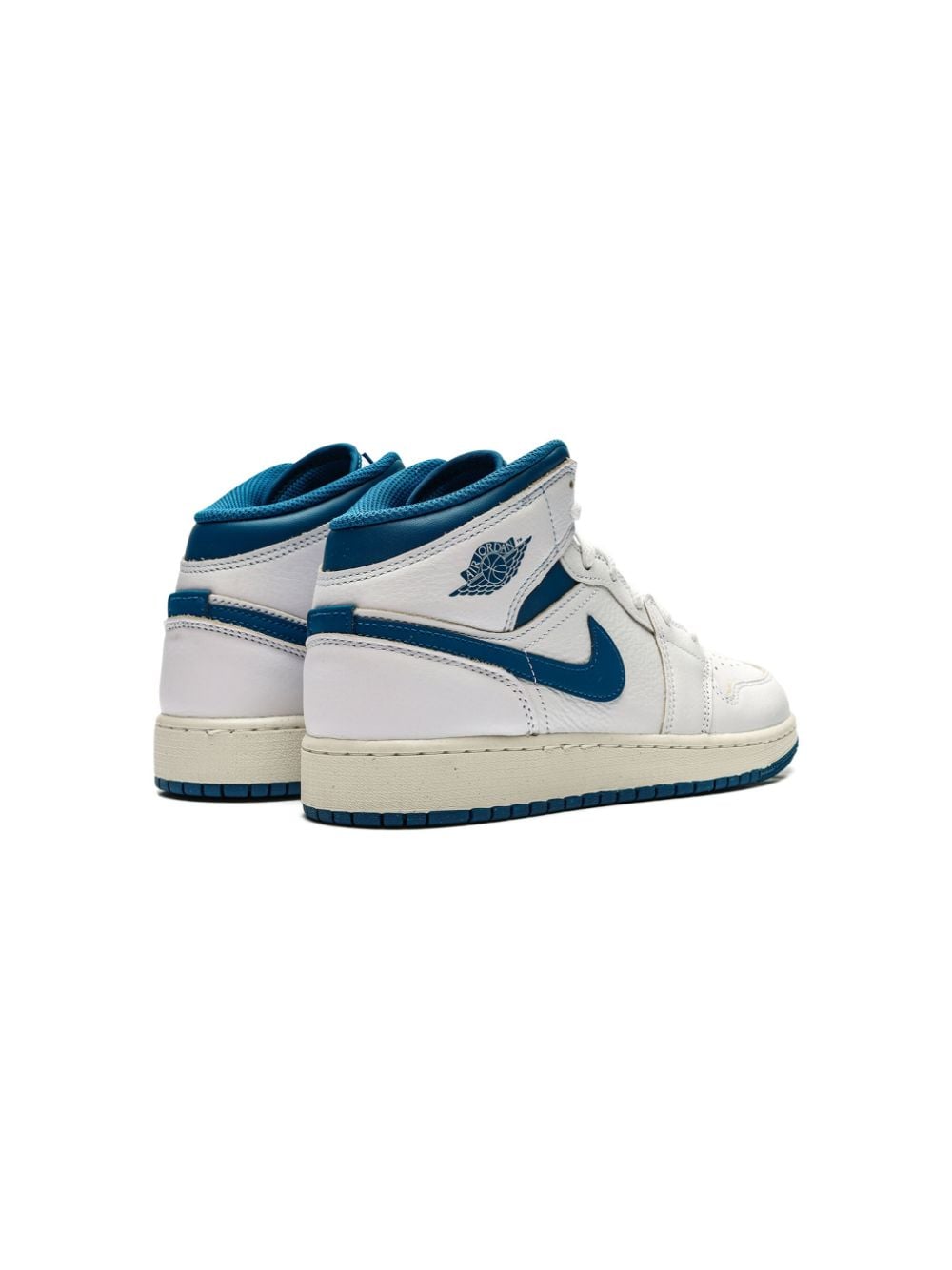 Jordan Kids Air Jordan 1 Mid SE "Industrial Blue" sneakers Wit