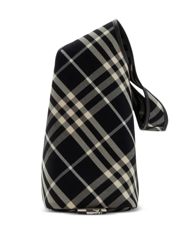 Burberry Small Check Shoulder Bag | Black | FARFETCH