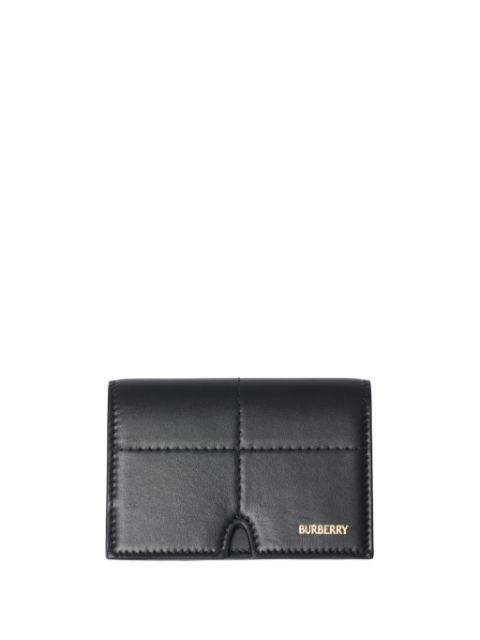 Burberry snip business card leather case Women